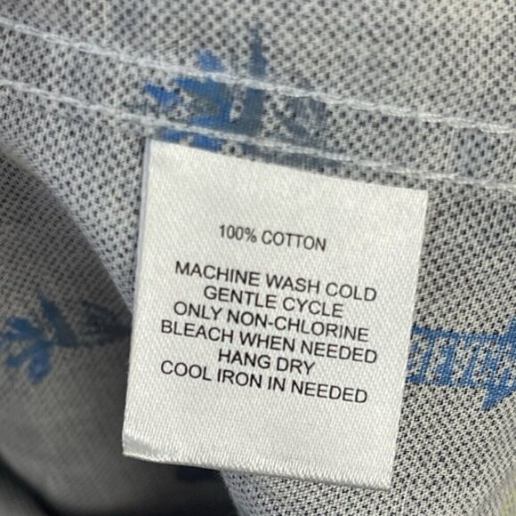 Untuckit Men’s 100% cotton slim fit button down long sleeve novelty print shirt - Picture 7 of 10